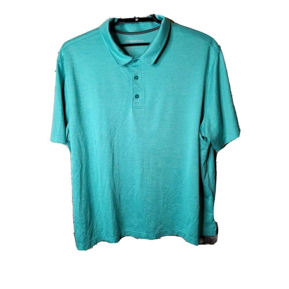 Reebok Golf Men's Green Polo Shirt Size 3xl XXXL t61